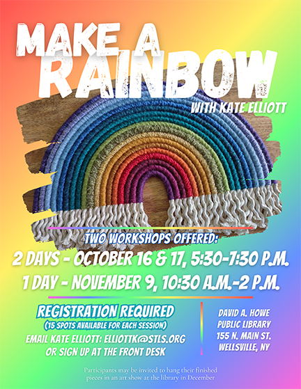 Make a Rainbow Fiber Arts Workshop with Kate Elliott